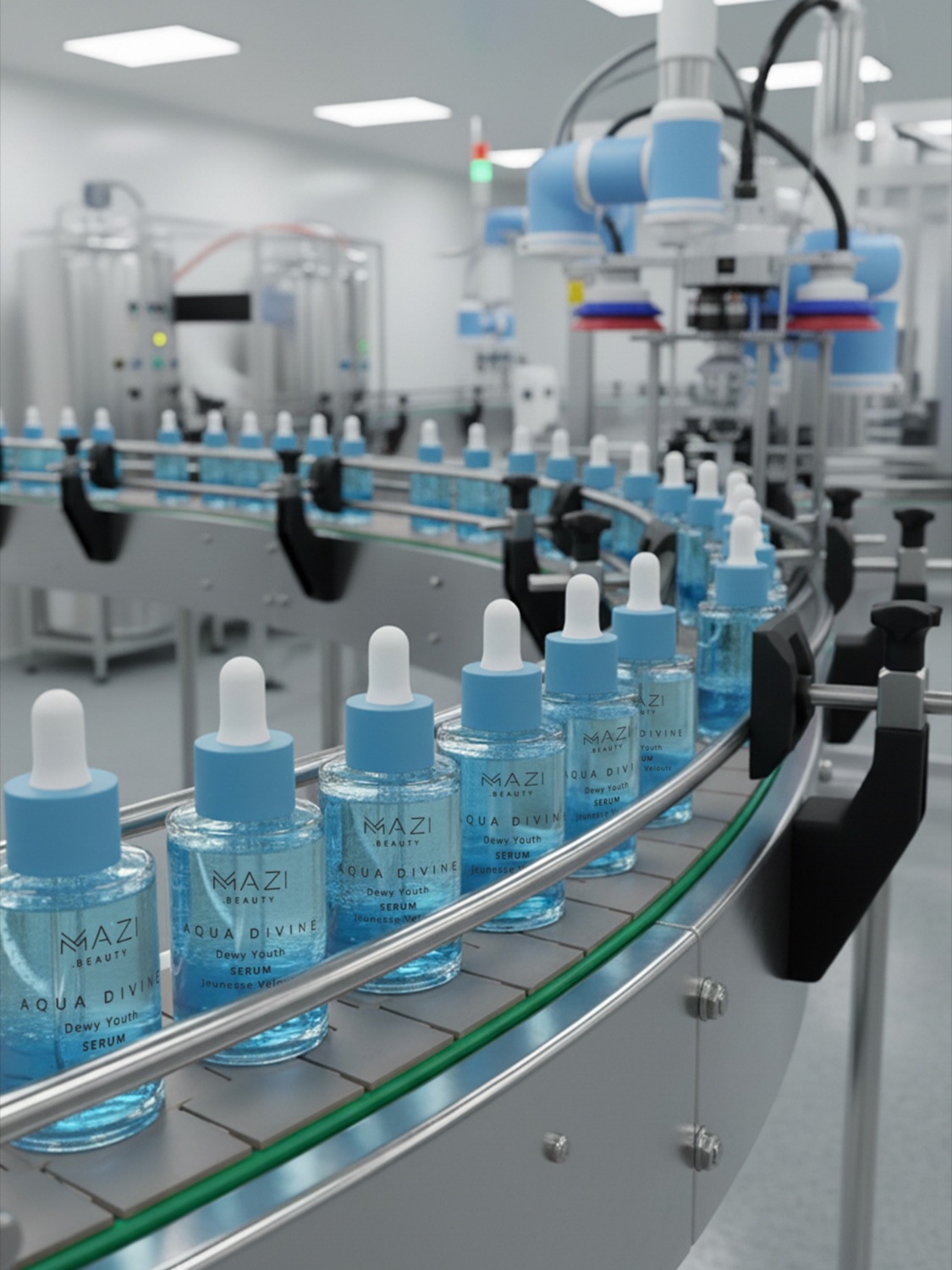 Capping and finishing on the line